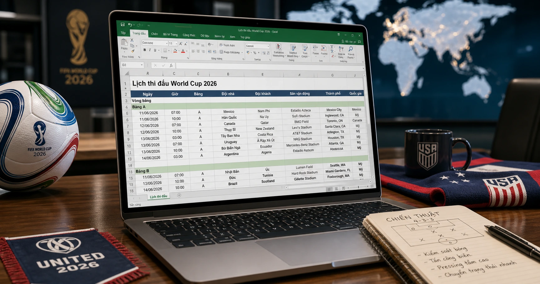 Chi tiết lịch thi đấu world cup 2026 bảng excel và những điểm nổi bật - image 2