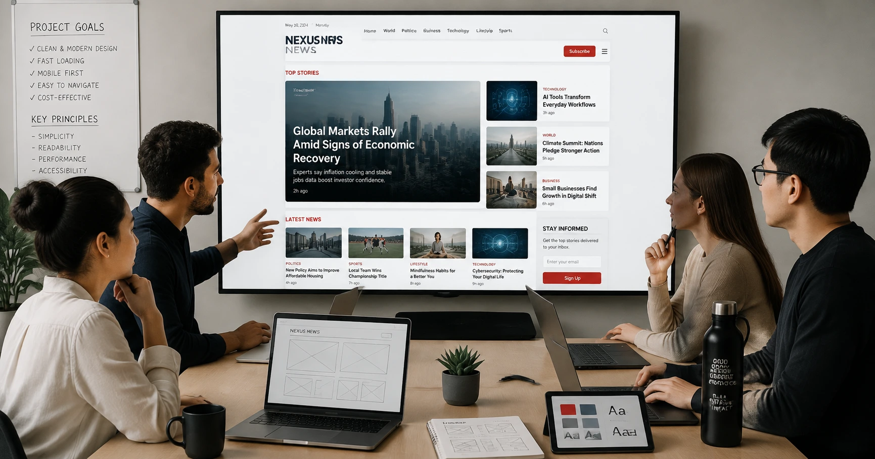 Chiến Lược Hiện Đại trong thiết kế website tin tức giá rẻ phù hợp xu hướng thị trường - image 2