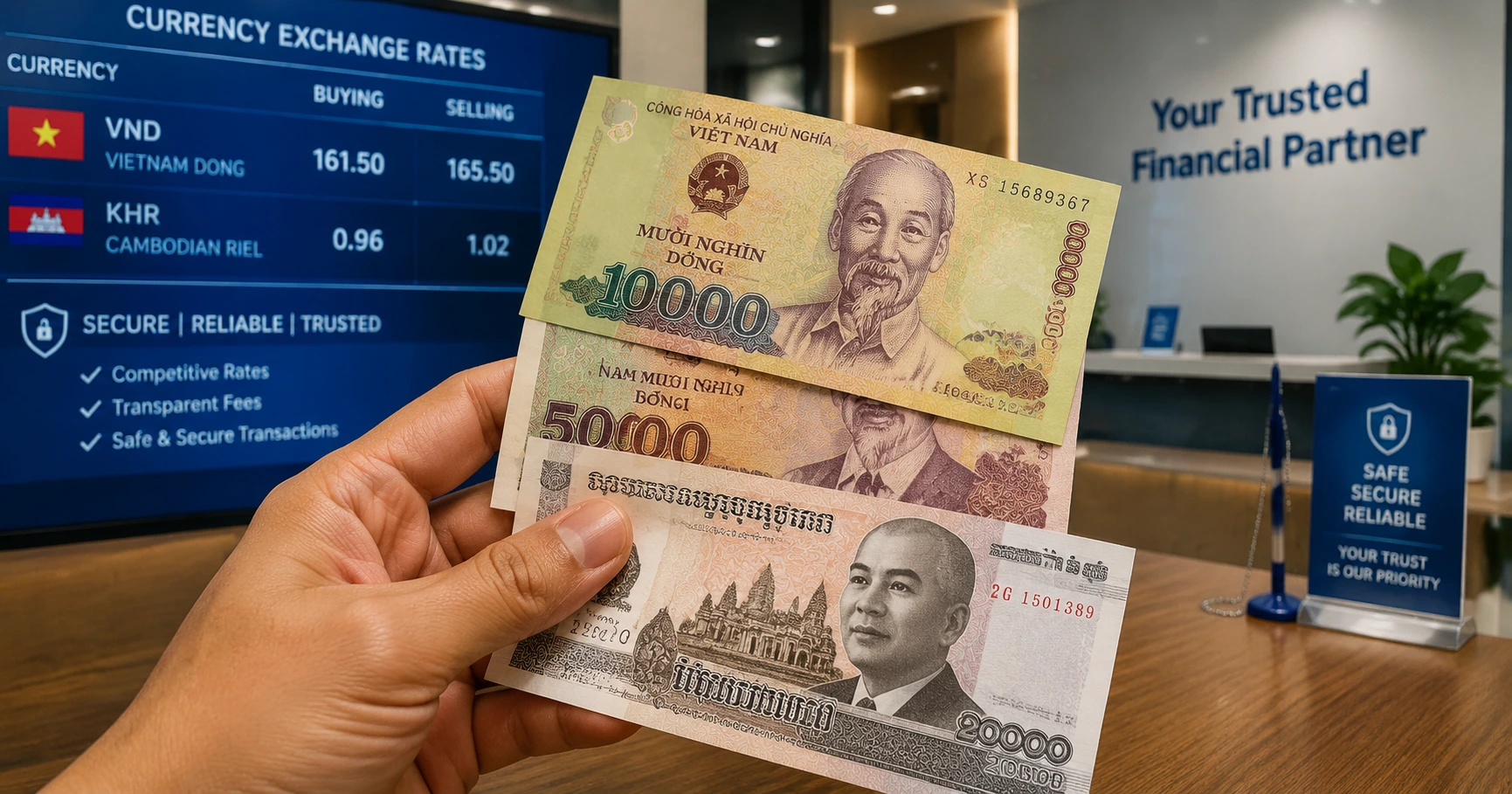 Thông tin chính xác về tiền campuchia 100 đổi sang việt nam đổi ở đâu và các địa điểm uy tín - image 2